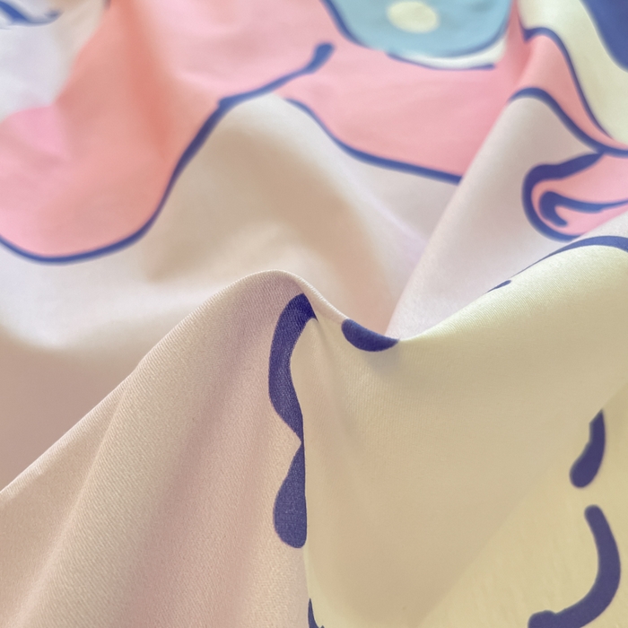 91家纺网 家纺一手货源 找家纺 麦田家纺 2025新款全棉迪士尼大板印花卡通四件套 顽皮美乐蒂