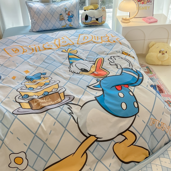 91家纺网 家纺一手货源 找家纺 （总）麦田家纺 2025新款全棉迪士尼大板印花卡通四件套