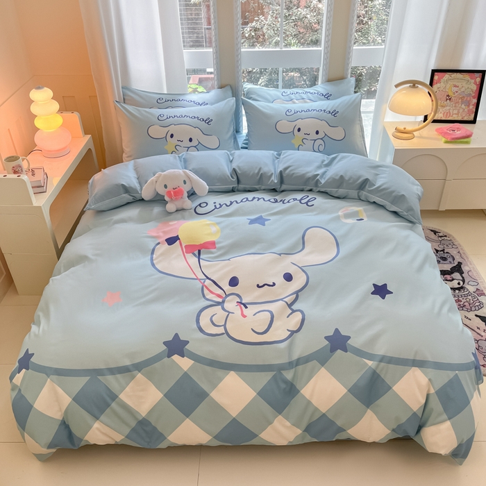 91家纺网 家纺一手货源 找家纺 （总）麦田家纺 2025新款全棉迪士尼大板印花卡通四件套