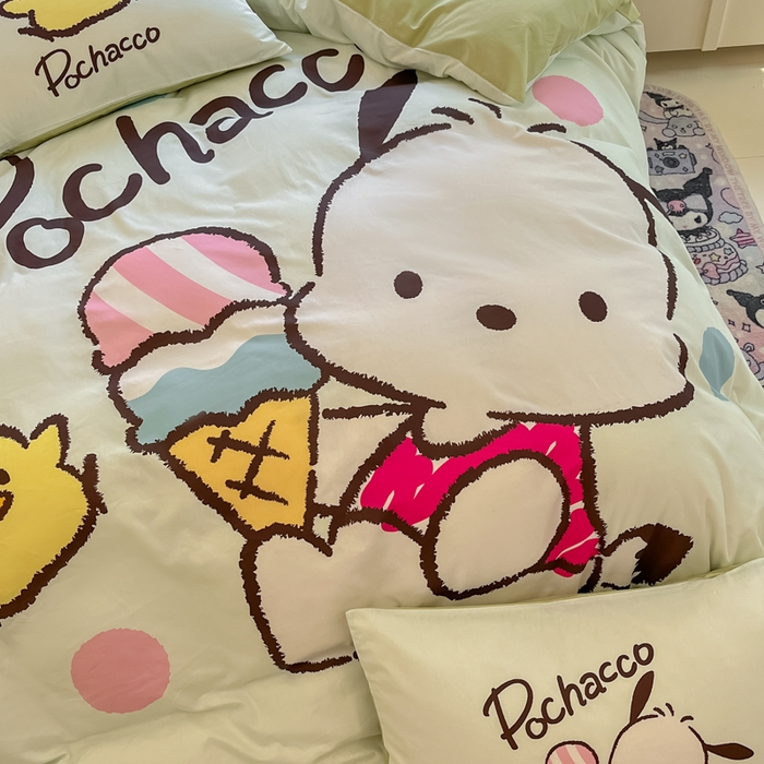 91家纺网 家纺一手货源 找家纺 麦田家纺 2025新款全棉迪士尼大板印花卡通四件套 帕恰狗