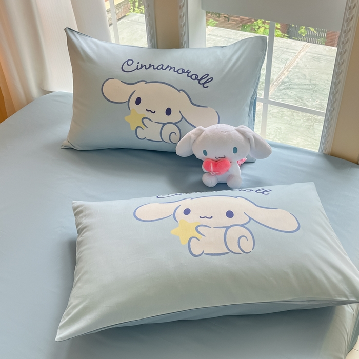 91家纺网 家纺一手货源 找家纺 麦田家纺 2025新款全棉迪士尼大板印花卡通四件套 淘气玉桂狗