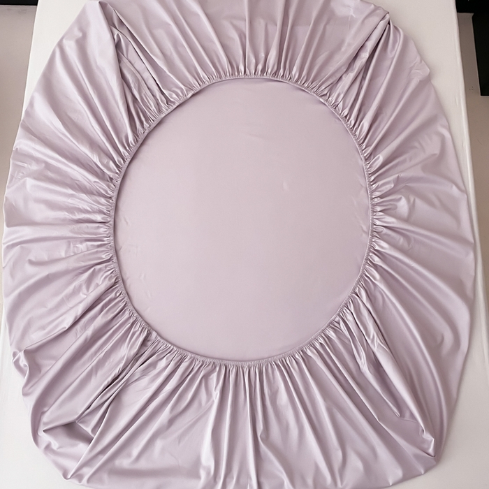 91家纺网 家纺一手货源 找家纺 云栖家居 2025新款全棉纯色长绒棉纯棉单品系列床笠单件床笠单品-单床笠 棠梨紫