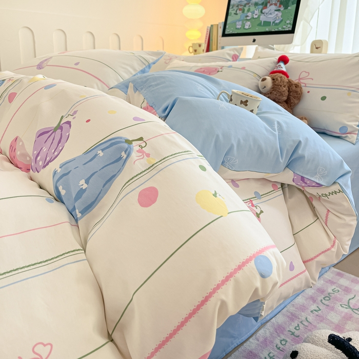 91家纺网 家纺一手货源 找家纺 （总）麦田家纺 2025新款花卉全棉印花四件套系列