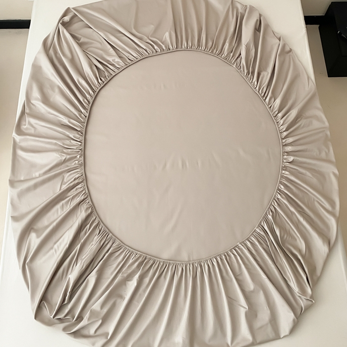 91家纺网 家纺一手货源 找家纺 云栖家居 2025新款全棉纯色长绒棉纯棉单品系列床笠单件床笠单品-单床笠 锡器灰