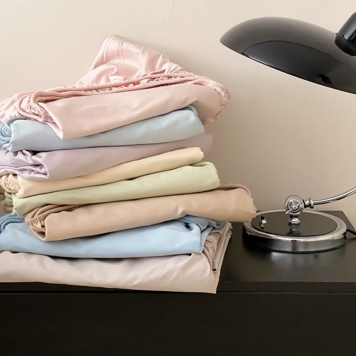 91家纺网 家纺一手货源 找家纺 云栖家居 2025新款全棉纯色长绒棉纯棉单品系列床笠单件床笠单品-单床笠 组合图