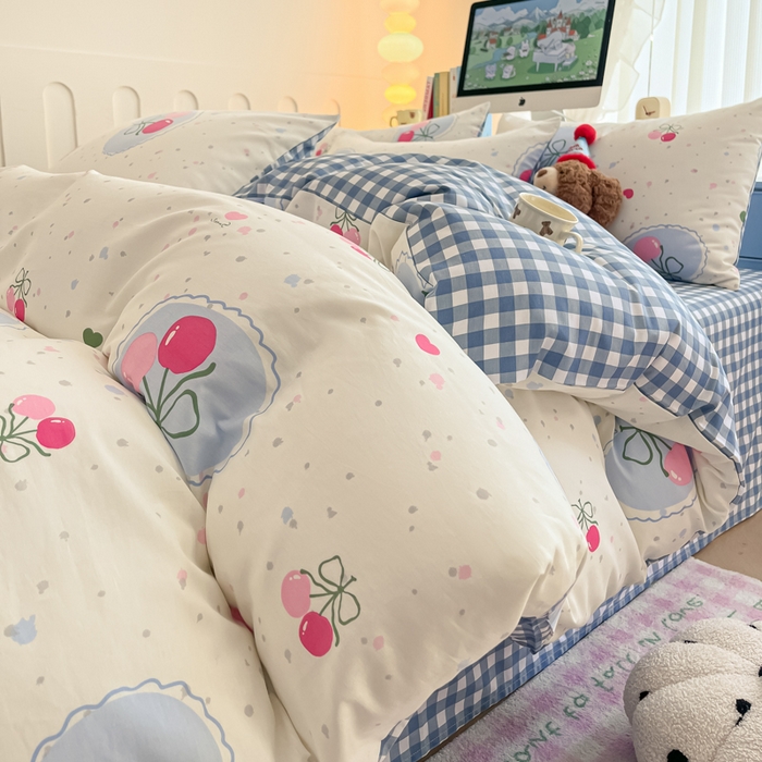 91家纺网 家纺一手货源 找家纺 （总）麦田家纺 2025新款花卉全棉印花四件套系列