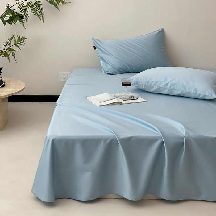 91家纺网 家纺一手货源 找家纺 （总）云栖家居 2025新款全棉纯色长绒棉纯棉单品系列床单单件床单单品-单床单