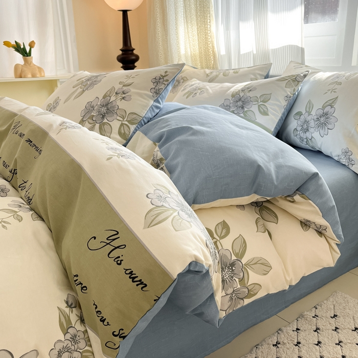 91家纺网 家纺一手货源 找家纺 （总）麦田家纺 2025新款花卉全棉印花四件套系列