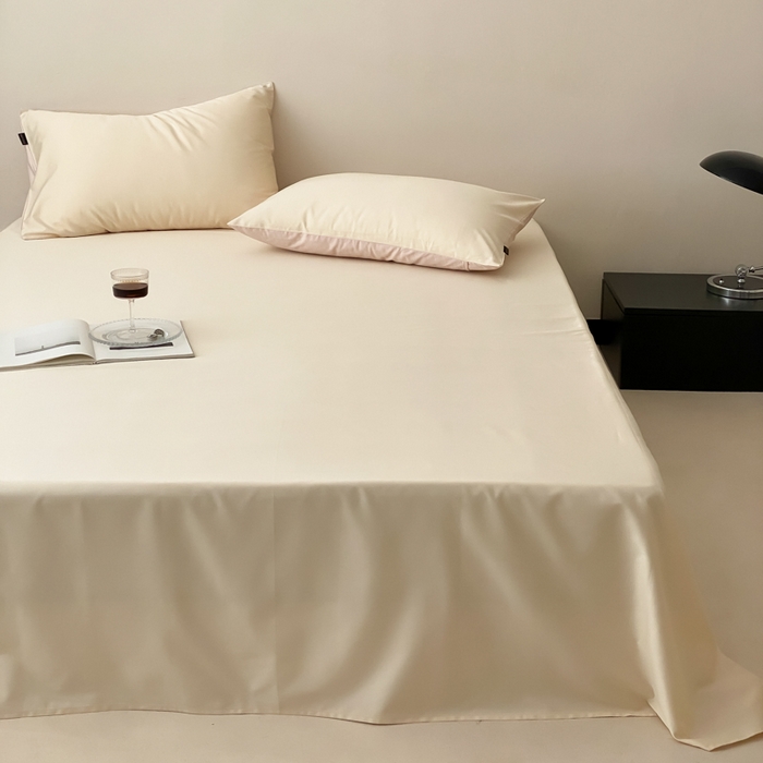 91家纺网 家纺一手货源 找家纺 云栖家居 2025新款全棉纯色长绒棉纯棉单品系列床单单件床单单品-单床单 米粒碎