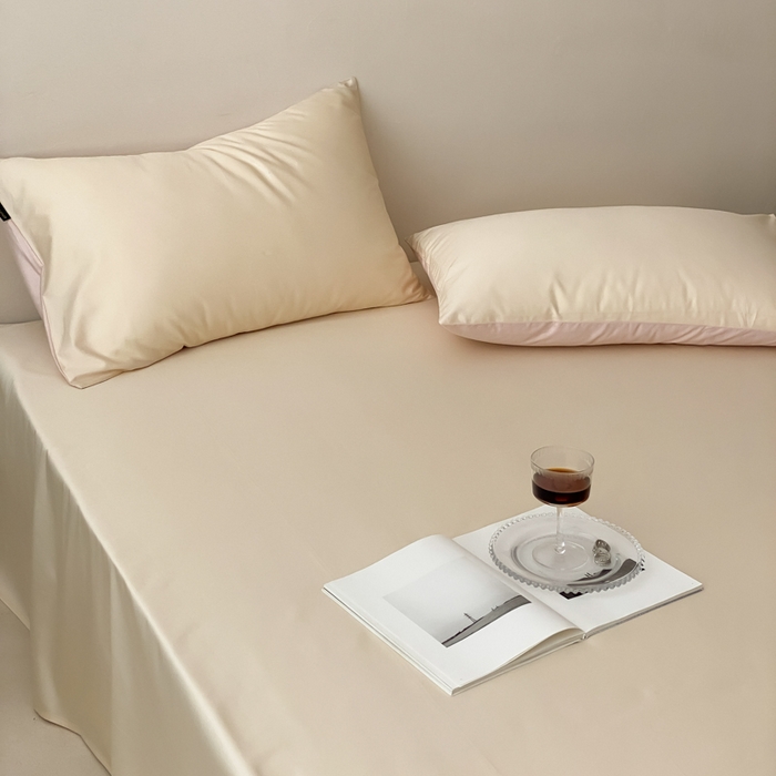 91家纺网 家纺一手货源 找家纺 云栖家居 2025新款全棉纯色长绒棉纯棉单品系列床单单件床单单品-单床单 米粒碎