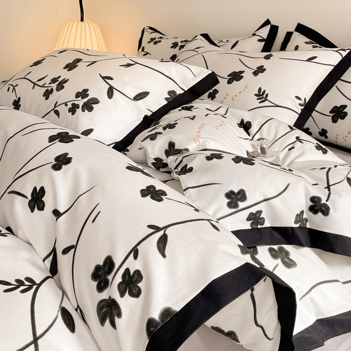 91家纺网 家纺一手货源 找家纺 （总）麦田家纺 2025新款13372全棉花卉系列印花四件套