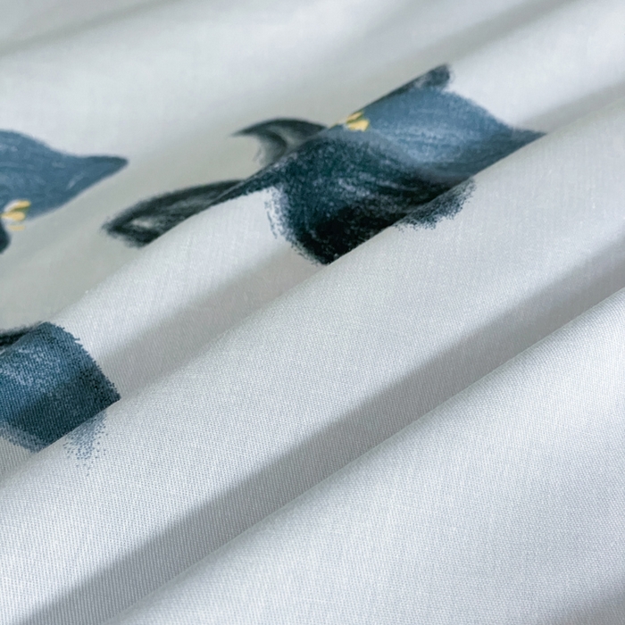 91家纺网 家纺一手货源 找家纺 麦田家纺 2025新款13372全棉花卉系列印花四件套 芙罗拉