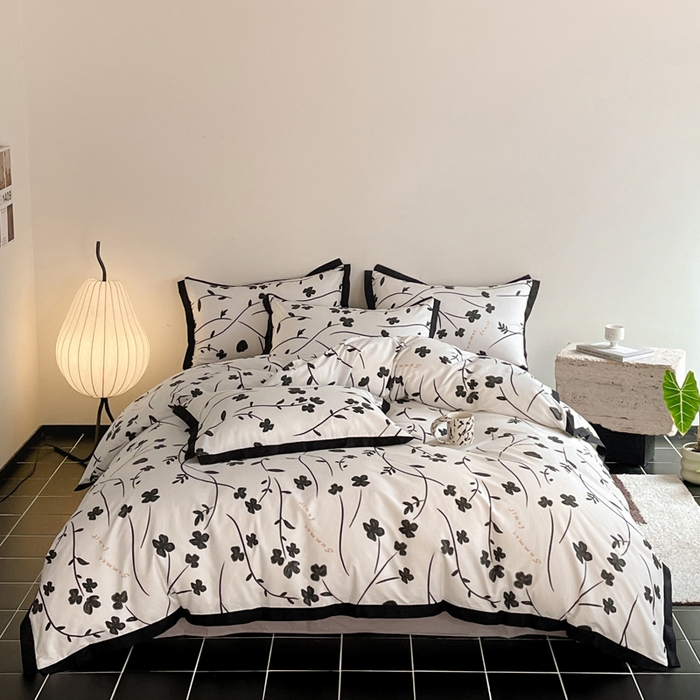 91家纺网 家纺一手货源 找家纺 （总）麦田家纺 2025新款13372全棉花卉系列印花四件套