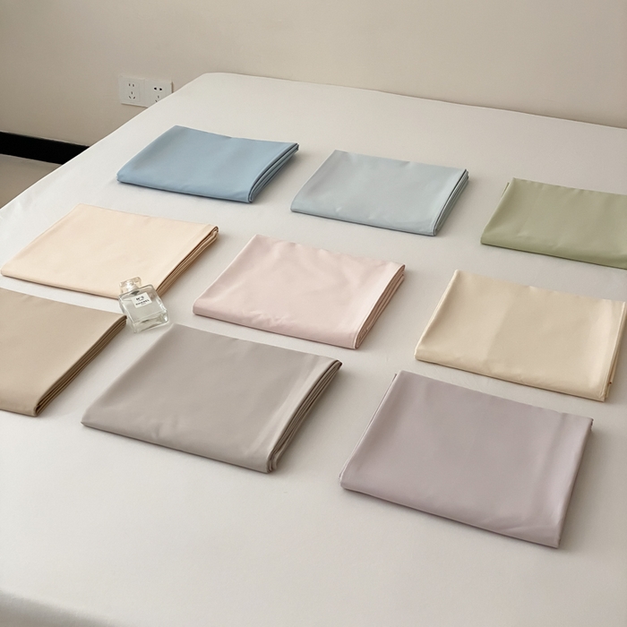 91家纺网 家纺一手货源 找家纺 云栖家居 2025新款全棉纯色长绒棉纯棉单品系列床单单件床单单品-单床单 组合图