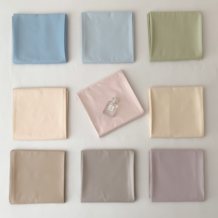 91家纺网 家纺一手货源 找家纺 云栖家居 2025新款全棉纯色长绒棉纯棉单品系列床单单件床单单品-单床单 组合图