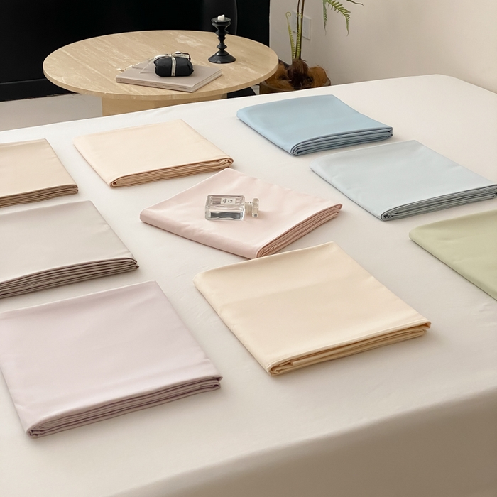 91家纺网 家纺一手货源 找家纺 云栖家居 2025新款全棉纯色长绒棉纯棉单品系列床单单件床单单品-单床单 组合图