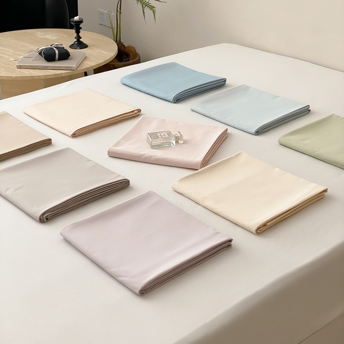 91家纺网 家纺一手货源 找家纺 云栖家居 2025新款全棉纯色长绒棉纯棉单品系列床单单件床单单品-单床单 组合图