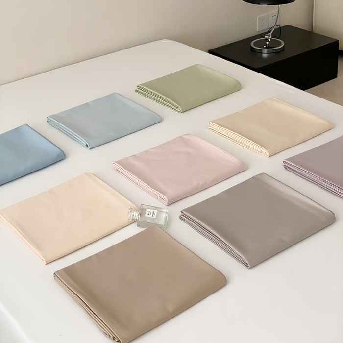 91家纺网 家纺一手货源 找家纺 云栖家居 2025新款全棉纯色长绒棉纯棉单品系列床单单件床单单品-单床单 组合图