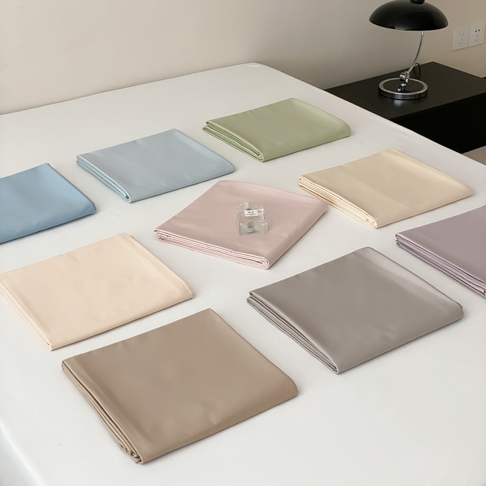 91家纺网 家纺一手货源 找家纺 云栖家居 2025新款全棉纯色长绒棉纯棉单品系列床单单件床单单品-单床单 组合图