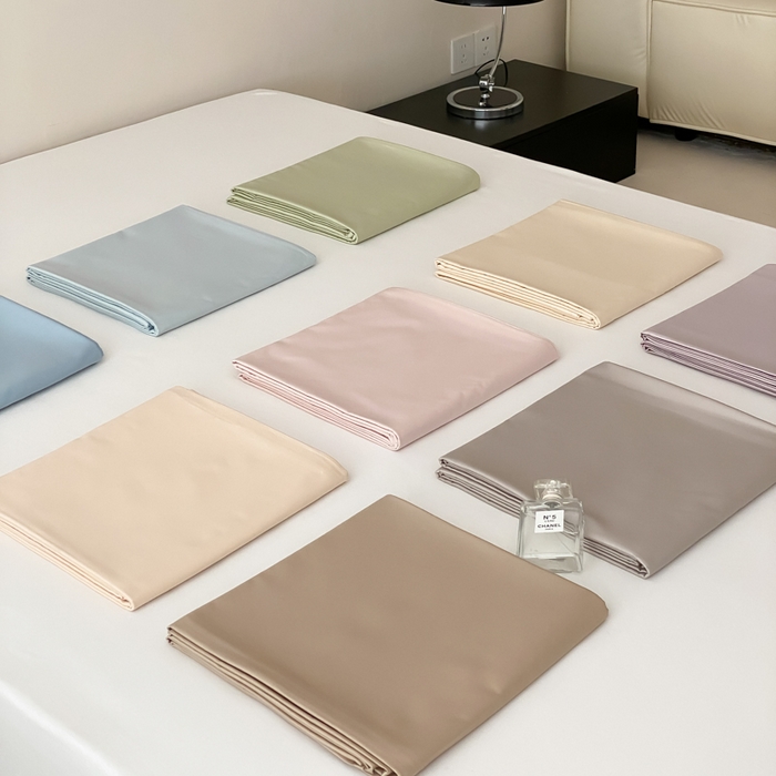 91家纺网 家纺一手货源 找家纺 云栖家居 2025新款全棉纯色长绒棉纯棉单品系列床单单件床单单品-单床单 组合图