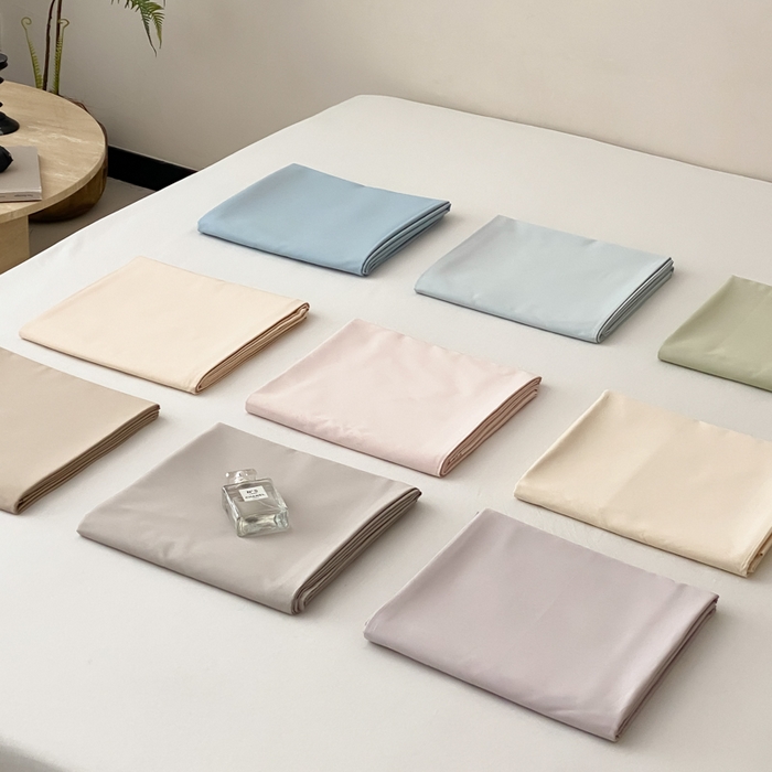 91家纺网 家纺一手货源 找家纺 云栖家居 2025新款全棉纯色长绒棉纯棉单品系列床单单件床单单品-单床单 组合图