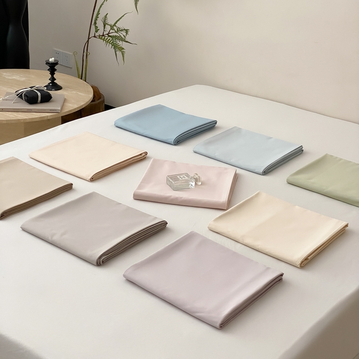 91家纺网 家纺一手货源 找家纺 云栖家居 2025新款全棉纯色长绒棉纯棉单品系列床单单件床单单品-单床单 组合图