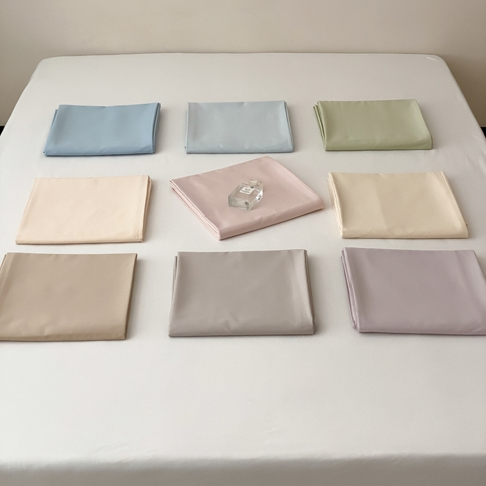 91家纺网 家纺一手货源 找家纺 云栖家居 2025新款全棉纯色长绒棉纯棉单品系列床单单件床单单品-单床单 组合图