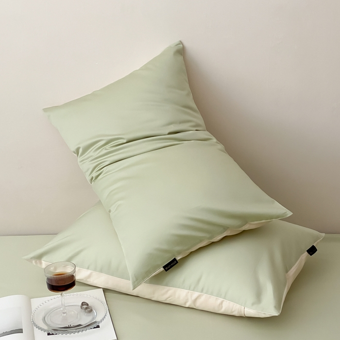 91家纺网 家纺一手货源 找家纺 （总）云栖家居 2025新款全棉纯色长绒棉纯棉单品系列枕套单件枕套单品-单枕套