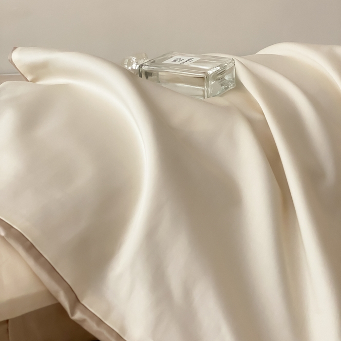 91家纺网 家纺一手货源 找家纺 云栖家居 2025新款全棉纯色长绒棉纯棉单品系列枕套单件枕套单品-单枕套 米粒碎&极简米