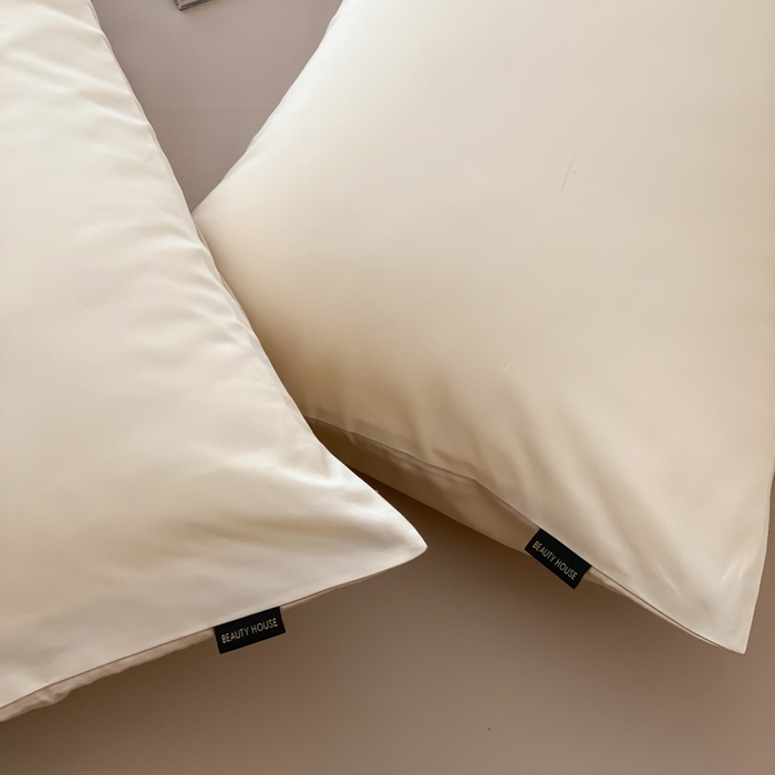 91家纺网 家纺一手货源 找家纺 云栖家居 2025新款全棉纯色长绒棉纯棉单品系列枕套单件枕套单品-单枕套 米粒碎&极简米