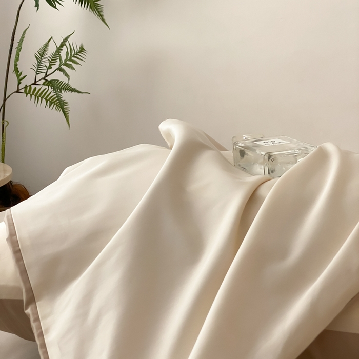 91家纺网 家纺一手货源 找家纺 云栖家居 2025新款全棉纯色长绒棉纯棉单品系列枕套单件枕套单品-单枕套 米粒碎&极简米