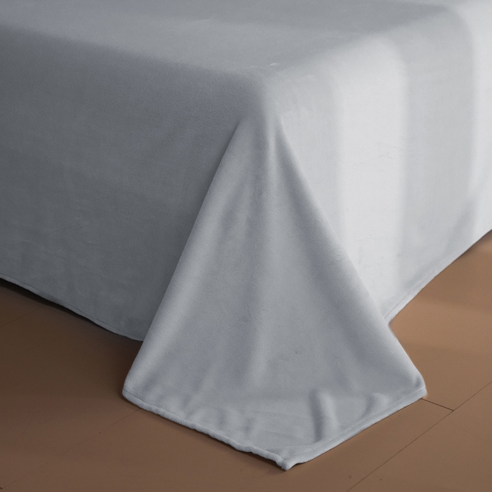 91家纺网 家纺一手货源 找家纺 麦田家纺 2025新款A类高克重纯色牛奶绒四件套 暮蓝