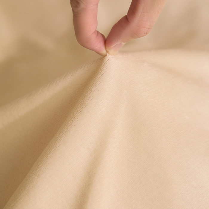 91家纺网 家纺一手货源 找家纺 麦田家纺 2025新款A类高克重纯色牛奶绒四件套 奶白咖