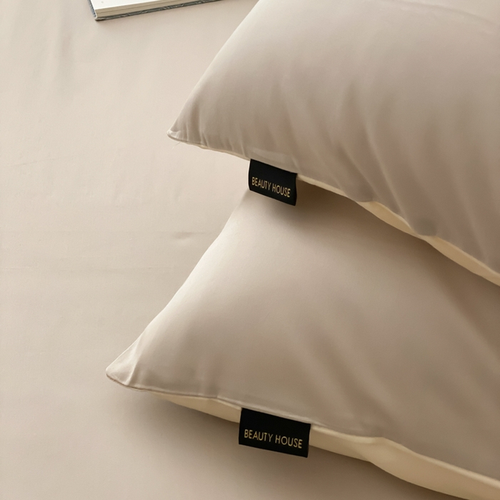 91家纺网 家纺一手货源 找家纺 云栖家居 2025新款全棉纯色长绒棉纯棉单品系列枕套单件枕套单品-单枕套 锡器灰&米粒碎