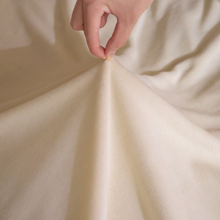 91家纺网 家纺一手货源 找家纺 麦田家纺 2025新款A类高克重纯色牛奶绒四件套 奶黄-军绿