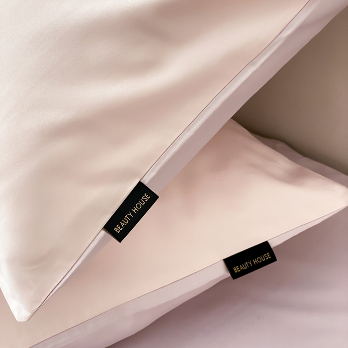 91家纺网 家纺一手货源 找家纺 云栖家居 2025新款全棉纯色长绒棉纯棉单品系列枕套单件枕套单品-单枕套 玉兰粉&棠梨紫