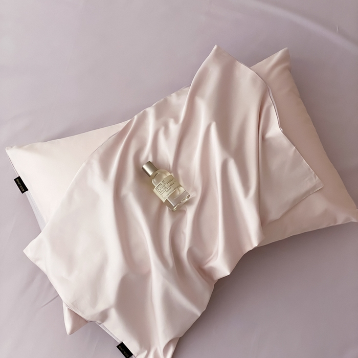 云栖家居 2025新款全棉纯色长绒棉纯棉单品系列枕套单件枕套单品-单枕套 玉兰粉&棠梨紫