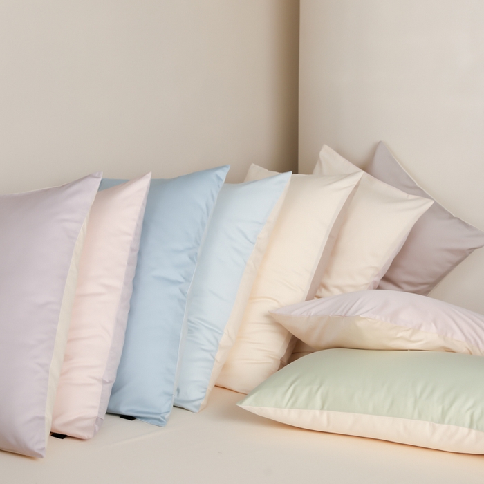 91家纺网 家纺一手货源 找家纺 云栖家居 2025新款全棉纯色长绒棉纯棉单品系列枕套单件枕套单品-单枕套 组合