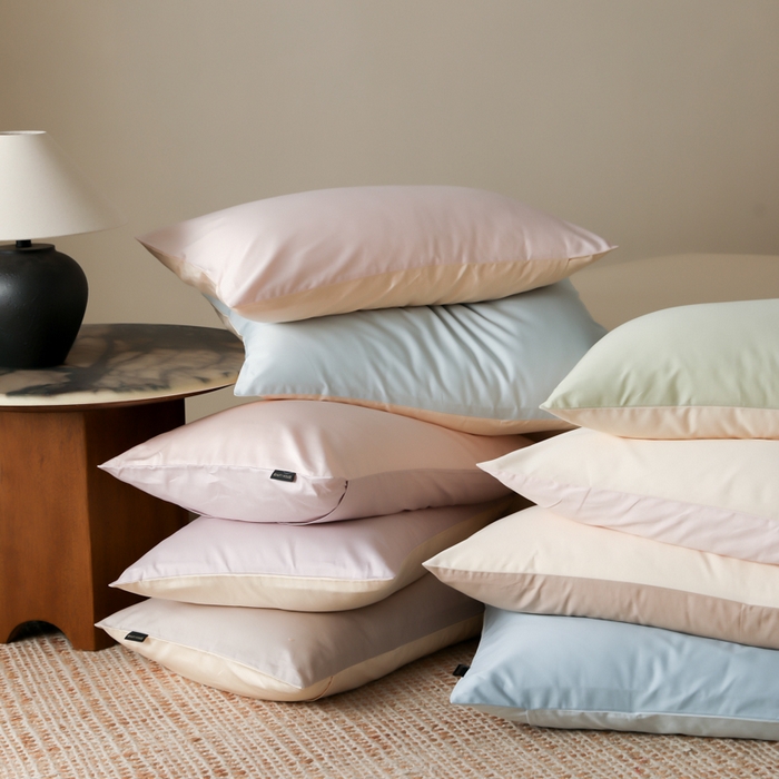 91家纺网 家纺一手货源 找家纺 云栖家居 2025新款全棉纯色长绒棉纯棉单品系列枕套单件枕套单品-单枕套 组合