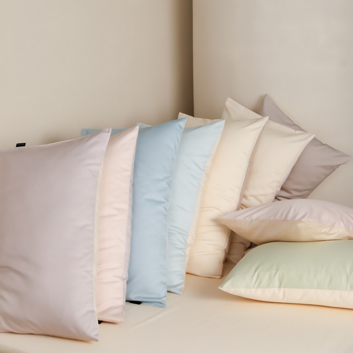 91家纺网 家纺一手货源 找家纺 云栖家居 2025新款全棉纯色长绒棉纯棉单品系列枕套单件枕套单品-单枕套 组合