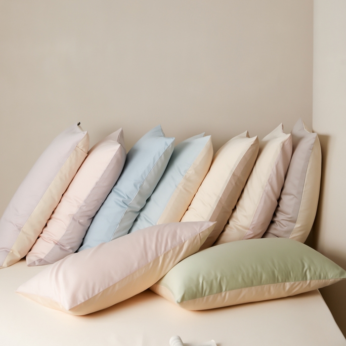 91家纺网 家纺一手货源 找家纺 云栖家居 2025新款全棉纯色长绒棉纯棉单品系列枕套单件枕套单品-单枕套 组合