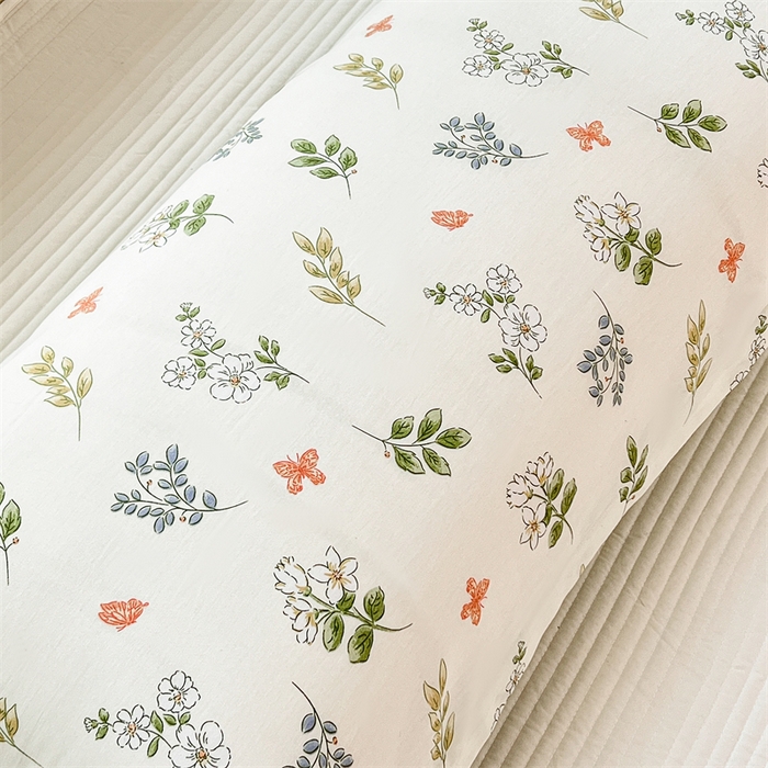 91家纺网 家纺一手货源 找家纺 麦田家纺 2025新款全棉印花12868长枕 芳草记忆