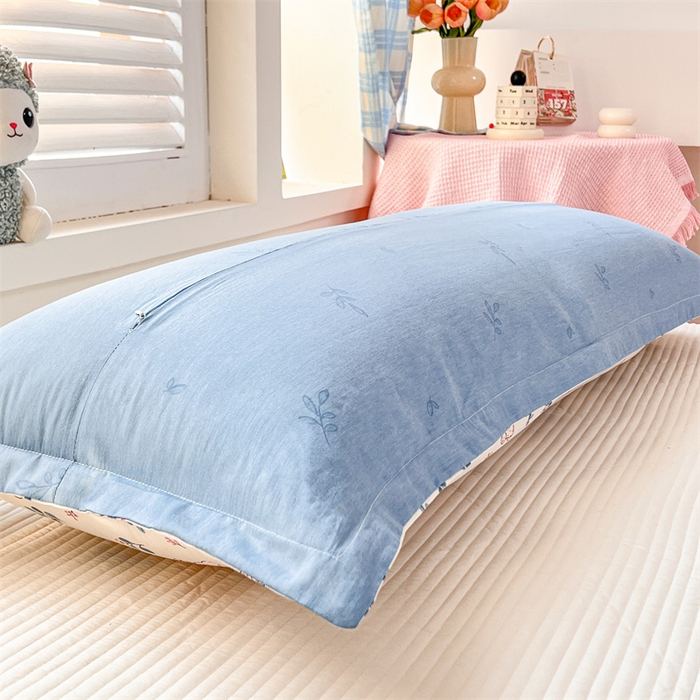 91家纺网 家纺一手货源 找家纺 麦田家纺 2025新款全棉印花12868长枕 云海茫茫