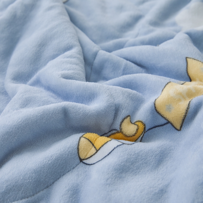 91家纺网 家纺一手货源 找家纺 （总）莉莉安家纺 2025秋冬新款加厚三层夹棉牛奶绒贝贝绒毯冬季保暖盖毯复合毛毯