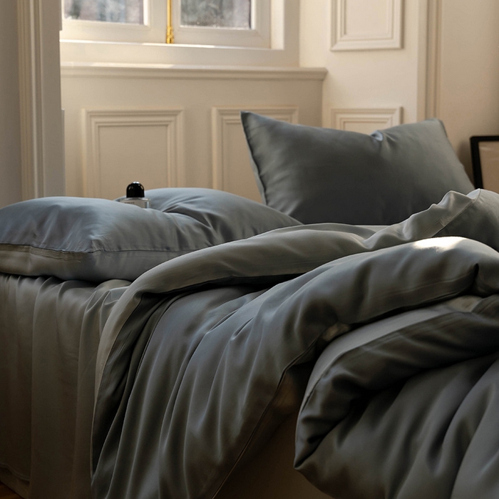 91家纺网 家纺一手货源 找家纺 （总）麦田家纺 2025新款A类60S纯色兰精天丝四件套