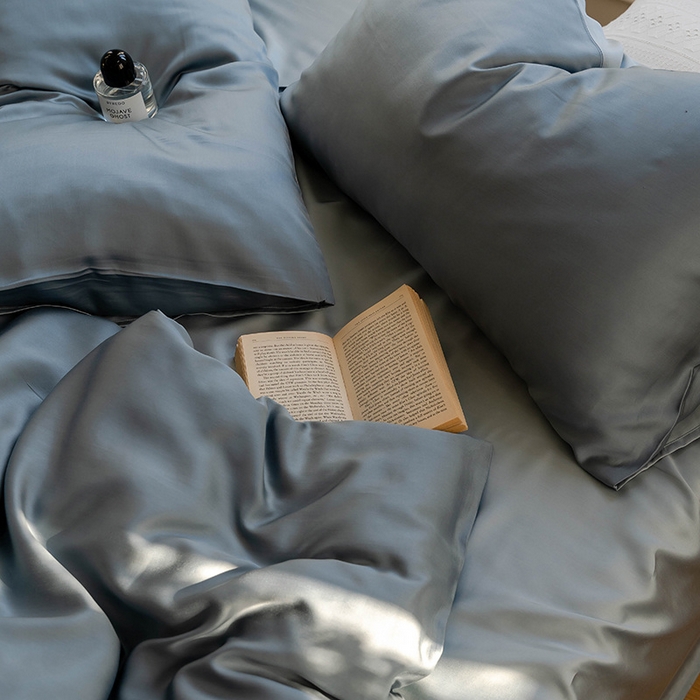 91家纺网 家纺一手货源 找家纺 （总）麦田家纺 2025新款A类60S纯色兰精天丝四件套