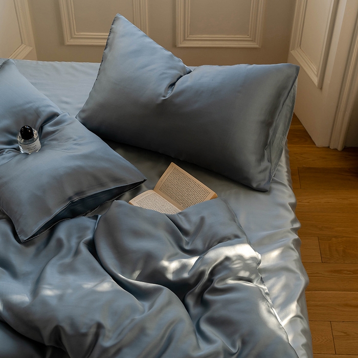 91家纺网 家纺一手货源 找家纺 （总）麦田家纺 2025新款A类60S纯色兰精天丝四件套