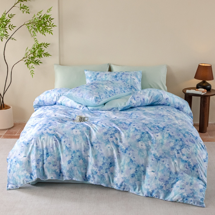 91家纺网 家纺一手货源 找家纺 （总）麦田家纺 2025新款A类冰丝天丝玉锦缎印花四件套