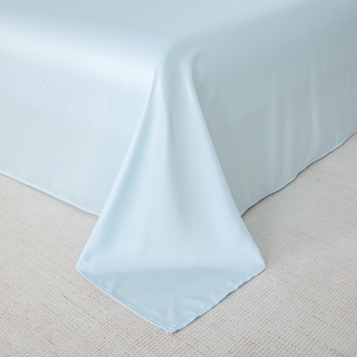 91家纺网 家纺一手货源 找家纺 麦田家纺 2025新款A类冰丝天丝玉锦缎印花四件套 千与千寻-蓝