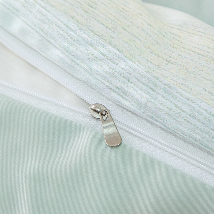 91家纺网 家纺一手货源 找家纺 麦田家纺 2025新款A类冰丝天丝玉锦缎印花四件套 华尔兹-烟青